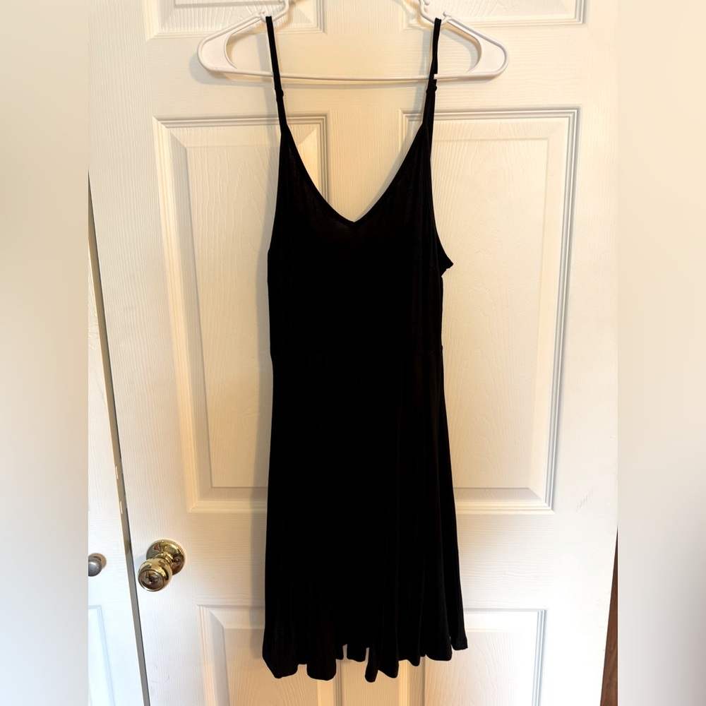 Simple Black Sleeveless Dress